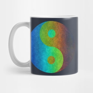 Earthy Yin and Yang Symbol Mug